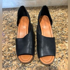 Lightly used Sole Society Black Leather Heels